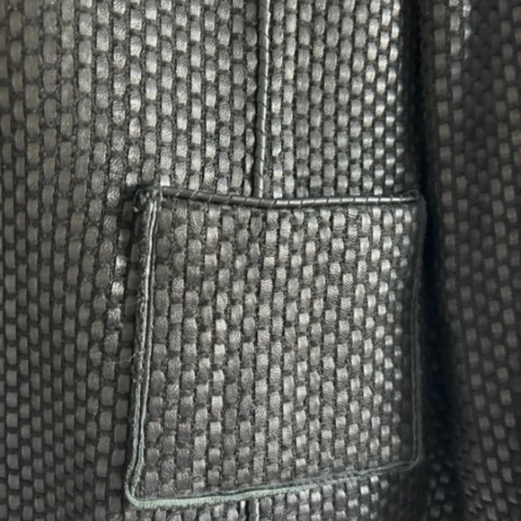 MAX STUDIO@COM SPECIAL EDITION LEATHER WOWEN JACKET AND SKIRT SET. Size S - Picture 8 of 9